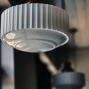 a close up of a light fixture