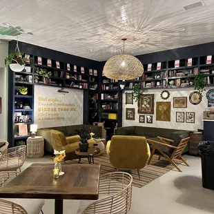 the interior of a coffee shop