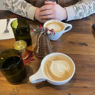 Latte, and Brown sugar vanilla Latte