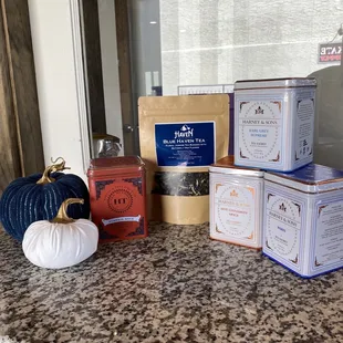 Seasonal tea selections available