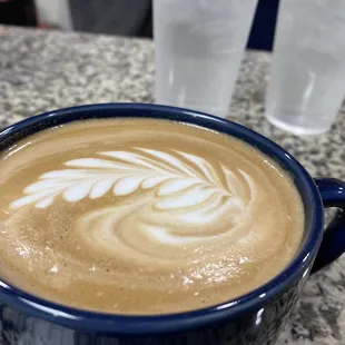 a cup of cappuccino