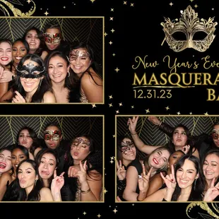 Photo Booth Rental in Downey, California for a New Year's Eve Party.