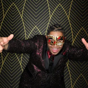 Photo Booth Rental in Downey, California for a New Year's Eve Party.