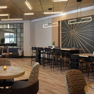 Interior of the restaurant.