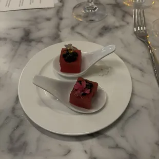 Watermelon amuse bouche