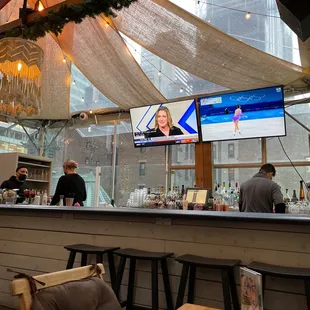 Date night! The Bar area looks so nice!