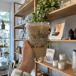 Hazelnut brown sugar latte