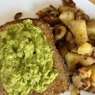 Avocado Toast with Home Fries