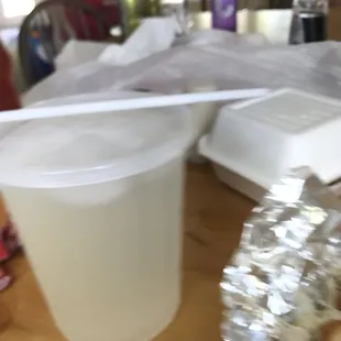 Lemonade. Delicious and it's only $5 for a big container.