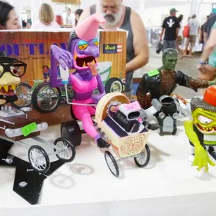 Big Daddy Roth toys at the July Hawaii All-Collectors Show.