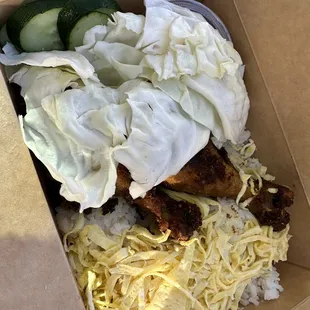 Japanese Indonesian fried chicken drum. Flavorful and tender!