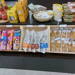 a variety of food items