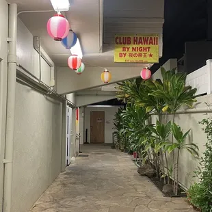 Entrance is upstairs