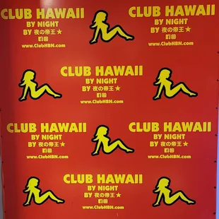 a poster for club hawaii