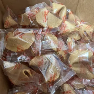 Got my fortune cookies.