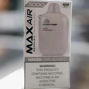 Max Air Naked Unflavor 5000 Puffs