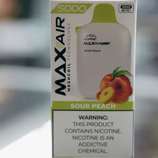 Max Air Sour Peach 5000 Puffs