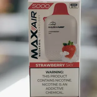 Max Air Strawberry Sky 5000 Puffs