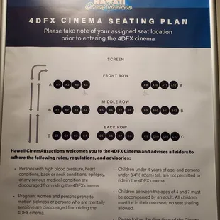 4DFX seating chart