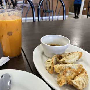 Potstickers and Thai Tea