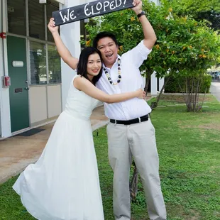 we eloped! =)