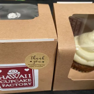 Carrot cake cupcakes. Special since she made for Mother's Day since her mom loves carrot cakes.