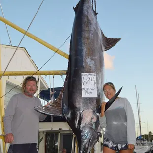 Captain Tony and his proud catch  July 18, 2015. Book with Hawaii Deep Sea Fishing and catch &quot;The Big One&quot;
