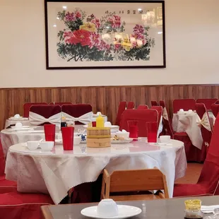 Inside seating.