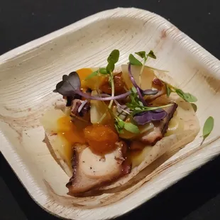 Chef Chung Chow of Noreetuh  Tako Tostada