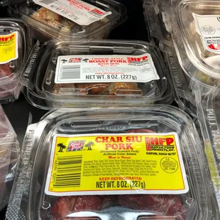a variety of packaged food items