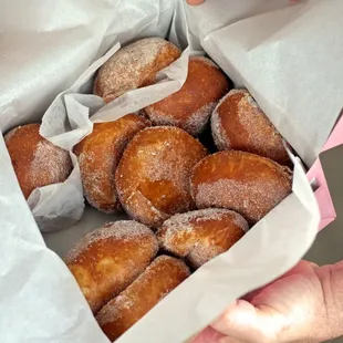 fresh Malasadas from Leonard's Bakery