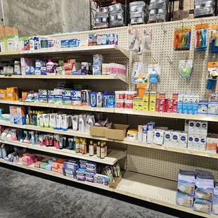 Over-the-counter medication and toddler supplies