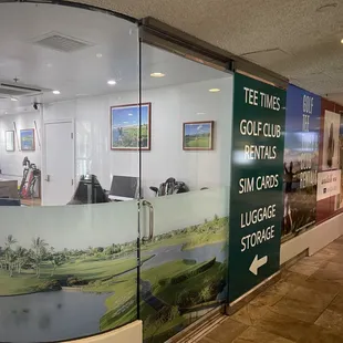 View from lobby of Marriot Hotel towards our shop