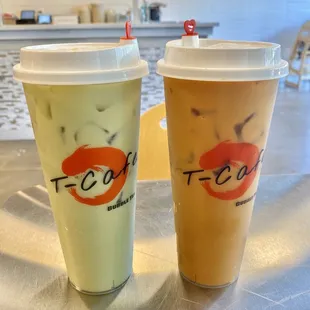 M9. Matcha Milk Tea &amp; M10. Thai Tea