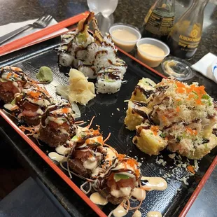 sushi and sashimi, sushi, sashimi, food
