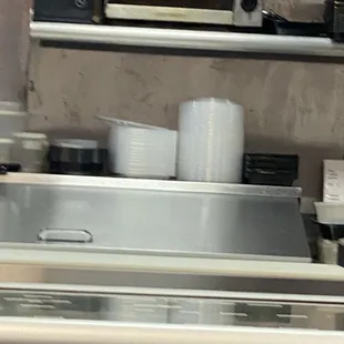 Dirty walls.  Employees sitting on their cell phones not interested in a clean place.