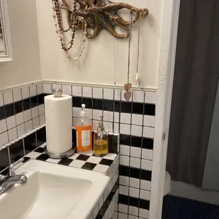Bathroom changing area