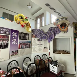 See the lions at the top used for lion dance.