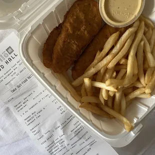 3 piece chicken tenders but charged for 5 piece.