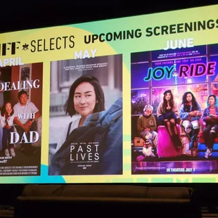 Looking good...upcoming screenings.