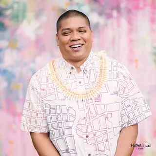 ColorWrapped Micronesian Ginger Lei Orange