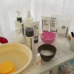 Products used for my facial