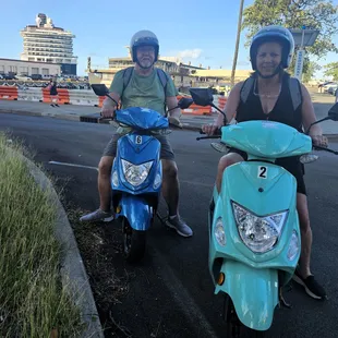 Moped rentals in Waikiki.
