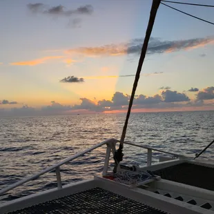 A beautiful sunset set the mood. Captain Kirk and John did a fantastic job that made the night a huge success.