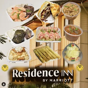 a variety of food items