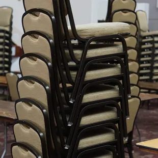 Staff putting away the chairs *1/14/23