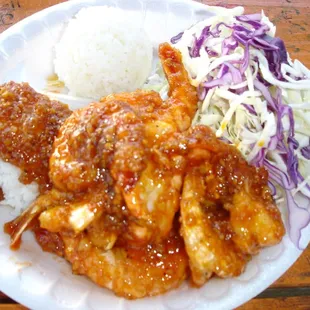 Da Spicy Garlic Shrimp Plate