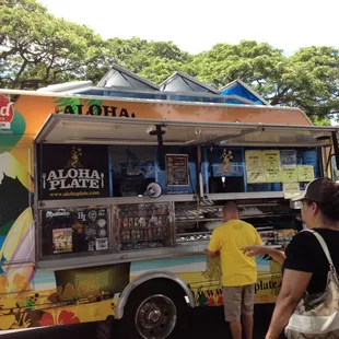 Lunch trucks! This one was on the Food Network!