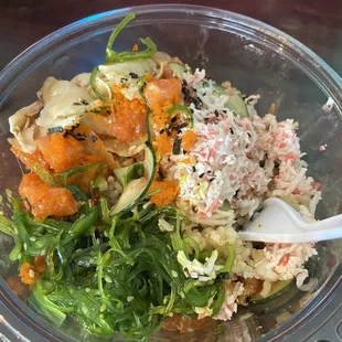 Large poke bowl good for two if you eat on the light side