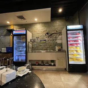 the interior of the restaurant